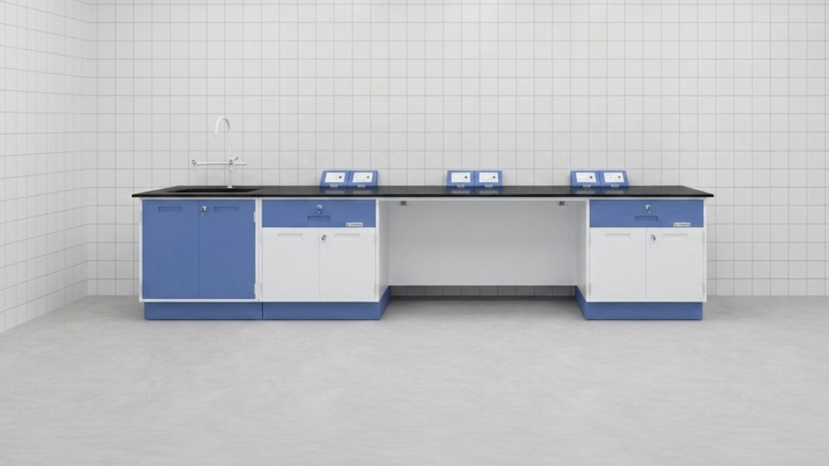 Wall-Facing Lab Workbench